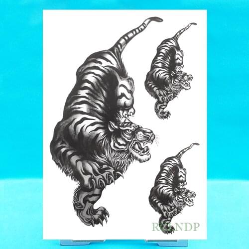 Waterproof Temporary Tattoo Sticker tiger animal fake tatto flash tatoo tatouage temporaire Stickers for girl women men