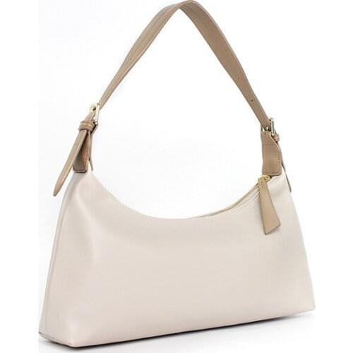 Korean Style Soft Leather Chic High Designer Shoulder Bags for Women 2020 Summer Ladies Fashion Stylish Solid Handbag