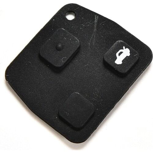 1PC Rubber Key Pad 3 Buttons Car Remote Key Cases Rubber Pads For Toyota Avensis Corolla Lexus Rav4