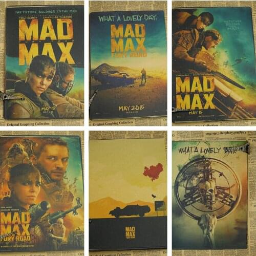American movie "Crazy Max" nostalgic posters family bar decorations