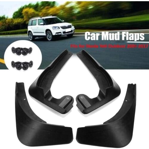Mud Flaps Mudguards for Skoda Yeti Outdoor 2009-2017 Front Rear Guards Car Fender 4Pcs