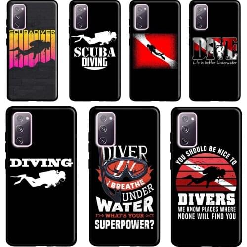 Scuba Diving Quote Case For Samsung Galaxy S20 FE S21 Ultra Note 20 Note 9 10 S10e S8 S9 S10 Plus Phone Cover