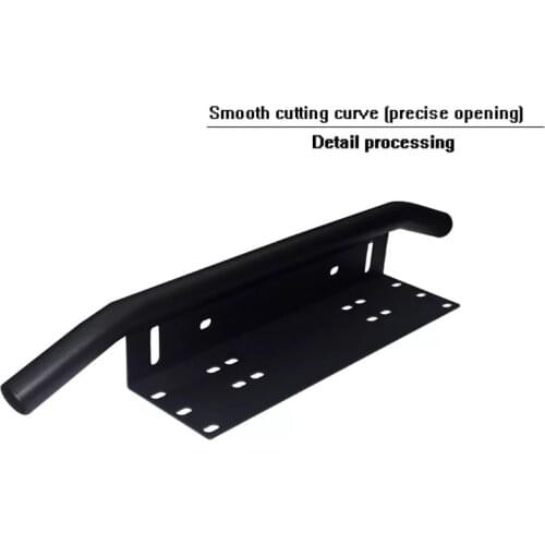 23" Front Bumper Bullbar Number Plate Holder For Jeep Wrangler JK Offroad SUV LED Work Light Bar Fog Spotlight Mount Bracket