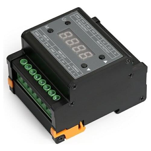 DMX512 to 0-10V signal dimmer, , 3 channels high voltage dimmer, with digital tube display, , 0-10V dimmer driver ;DMX303 input