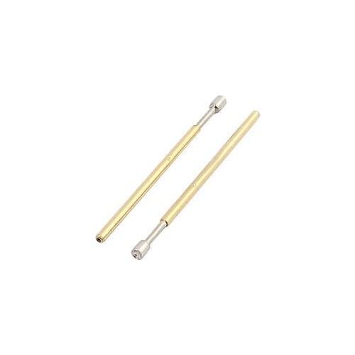 10pcs P50-A2 0.68mm Dia 16.5mm Length Metal Spring Pressure Test Probe Needle