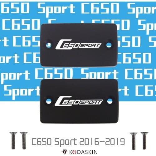 KODASKIN CNC Aluminum Brake Fluid Reservoir Tank Cap Front Brake Cap for BMW C650 Sport 2016 2017 2018 2019