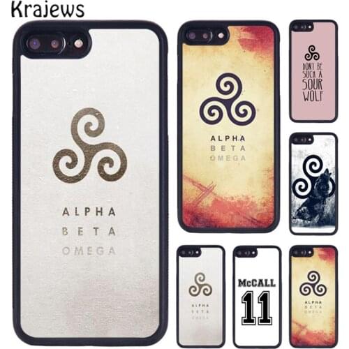 Krajews Teen Wolf Scott McCall logo Coque Phone Case For iPhone 5 6S 7 8 Plus 11 12 Pro X XR XS Max Samsung Galaxy S7 S8 S9 S10