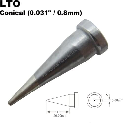 Weller LTO Conical 0.8mm Soldering Tip for WP80 WSP80 WSFP8 WD1000 WD2000 WSD81 WS81 WSF81D8 WS81D5 Handle Iron Welding Bit