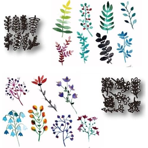 New photo album spring leaf flower metal cutting mold decoration background scrapbook greeting card crafts blade punch template