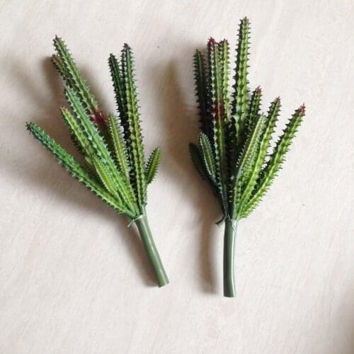 NuoNuoWell 3x Finger Cactus - 7.5" (19cm) - Artificial Succulent Plants, Replica Cacti