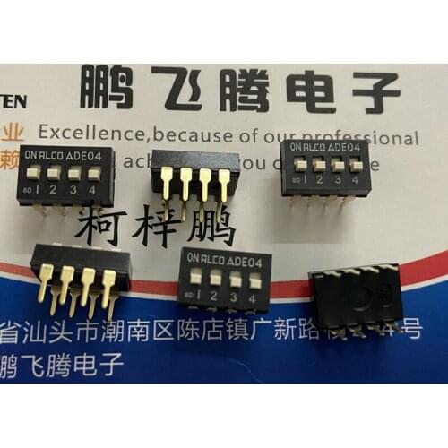 Original new 100% 1825057-3 dial switch 4-bit direct insertion 2.54mm piano key type flat dial 4-way
