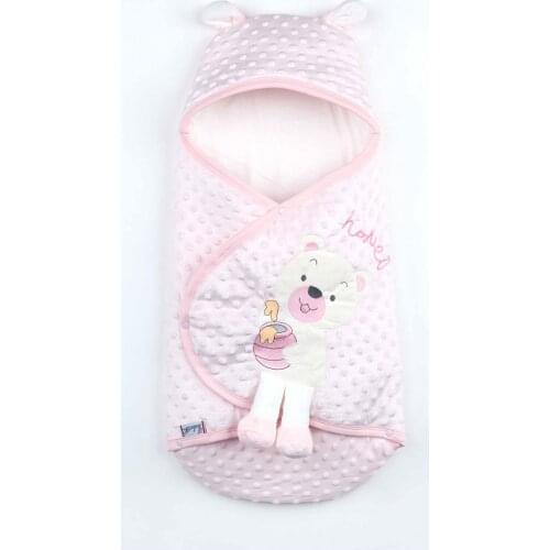 Pink Baby Girl Swaddle Hospital Outlet Newborn Teddy Chickpea Pattern Cotton Soft Baby Stroller Bed Models