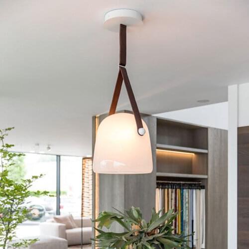 Glass lampshade Post-modern pendant lamp suspension light Living Room Kitchen replica lamp Home Decor Dining table light