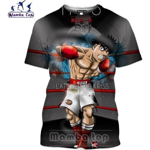 Mamba top 2020 3D Hajime no Ippo T Shirt Men Anime Japan Comic Women Boxer Tshirt Eagle Village Guard Mens T-shirts Unisex Tees