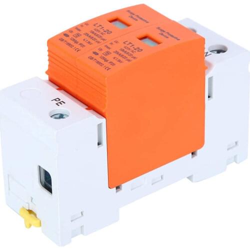 SPD Surge Protection Device Orange Arc Module 2P LT1-20 20ka Anti-Thunder Modular