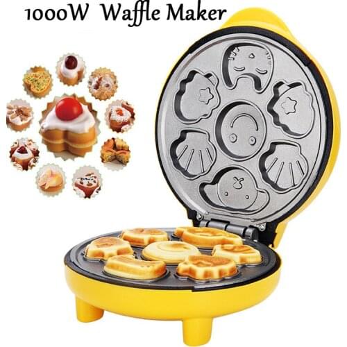 Waffle Maker Dual Non-stick Automatic Waffle Bread Maker Household Cake Breakfast Baking Machine Cake Maker Waffle Maker Machine