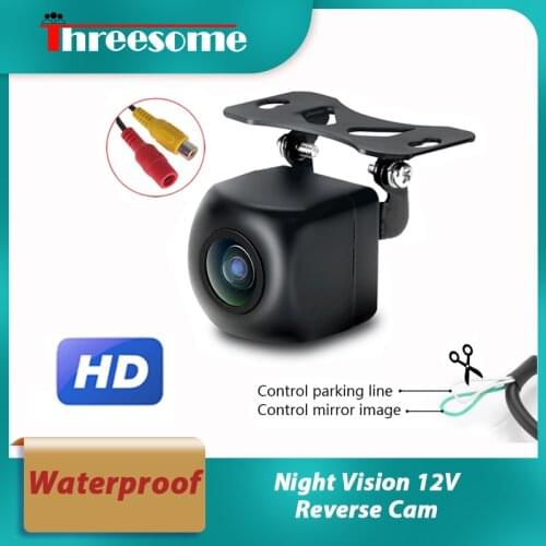 Rear View Camera Waterproof Night Vision 12V Reverse Cam Universal IP68 Backup Camera for Head Unit Audio Car Monitor