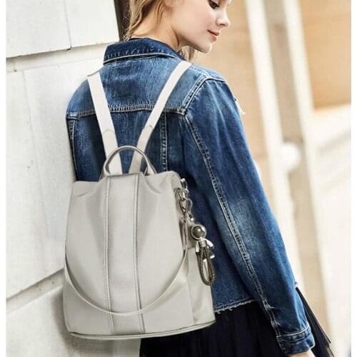 2021 New Fashion Waterproof Oxford Women Anti-theft Backpack High Quality School Bag For Women Multifunctional Travel Bags