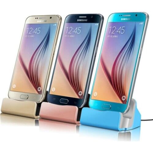 GEUMXL Micro Sync Data Charging Dock Station Desktop Charger USB Cable For for Samsung Galaxy S4 J5 Note 4 Oneplus LG Android