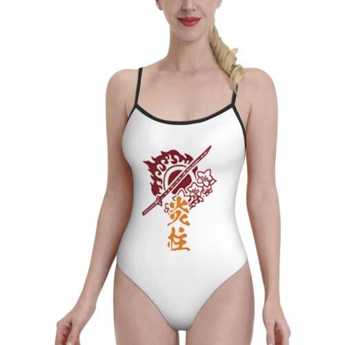 Women 2021 Exotic Bikinis Rengoku Kyoujurou Women Swimsuit One-Piece swimsuit Anime Comic bathing suit SwimSuit For Women