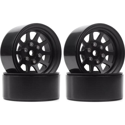 107G/Pcs Metal Alloy 1.9 Beadlock Wheel Rims for 1:10 RC Crawler Axial SCX10 AXI03007 90046 Traxxas TRX4 Redcat GEN8