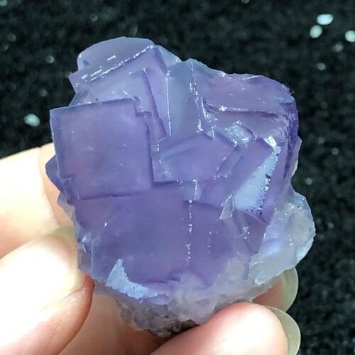 21.1g-32.9gNatural purple Fluorite Crystal mineral stone decoration ring vein healing geological teaching specimen decorationg