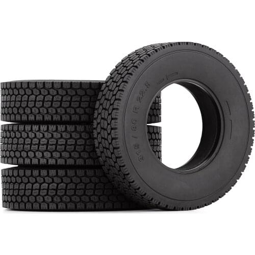 4PCS/Set Rubber Wheel Tires With Sponges for 1/14 RC Crawler Car Tamiya Tractor Trucks