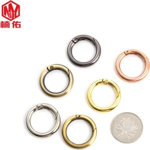 5PCS Zinc Alloy Metal Ring Buckle Openable EDC Key Ring Spring Buckle Open Ring