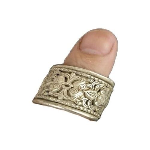 Archaize Tibet silver Guangxu Tianbao pull refers to men and women with the same old silversmith two layers of outer rotation