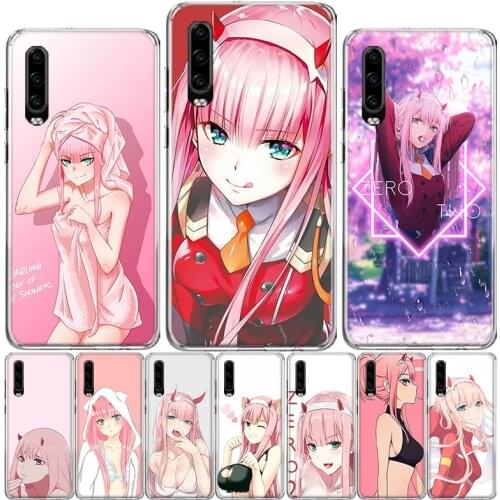Anime Zero Dwa Kochanie W FranXX Phone Case For Huawei P40 P30 P20 P10 Mate 10 20 30 Lite Pro P Smart Z 2018 Plus 2019 Cover She