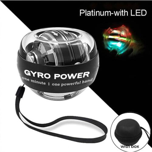 Colorful Metail Force Power Wrist Ball Gyroscope Spinning Wrist Rotor Gym Hand grip Exerciser Gyro Fitness Ball Muscle Relax