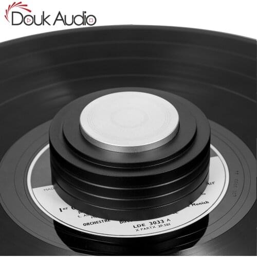 Douk Audio Aluminum Alloy LP Disc Stabilizer for Turntables Record Weight / Clamp Vibration Reducer for Home Record Player