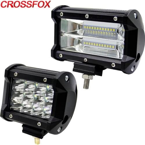 CROSSFOX Car Barra Led Beams Work Light Bar 4x4 Searchlight Fog Lights for Toyota Jeep Boats ATV UTV SUV Tractor Offroad 12V 24V