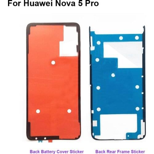 For Huawei Nova 5 Pro Back Battery cover Sticker Rear Frame Bezel 3M Glue Double Sided Adhesive Tape For Huawei Nova 5Pro
