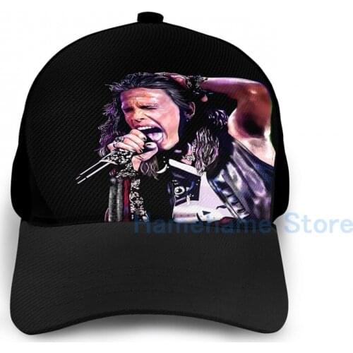 Fashion Steven Tyler on Stage Basketball Cap men women Graphic print black Unisex adult hat