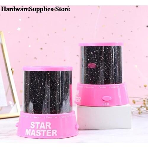 Fashion LED Night Light Projector Starry Sky Star Moon Kids Baby Sleep Colorful Lamp Birthday Party Decoration Romantic Gifts