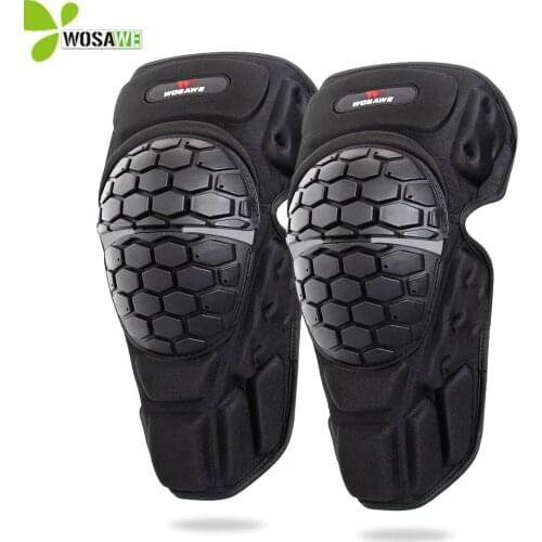 WOSAWE Roller Knee Protector Reflective Snowboard Skateboarding Moto Ride Hockey Protective Gear Armor Knee Support Brace Pads