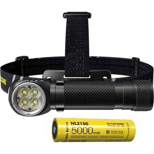 NITECORE HC35 USB Rechargeable Headlight 4* XP-G3 S3 LEDs max 2700 lumen beam throw 134 meter headlamp 21700 5000mAh battery
