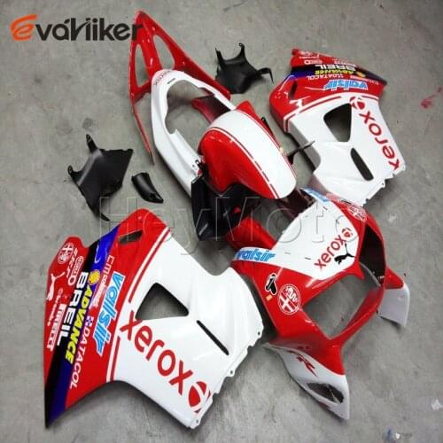 Motorcycle cowl for VFR800 1998 1999 2000 2001 red white VFR800 98 99 00 01 ABS Plastic motorcycle fairing H2