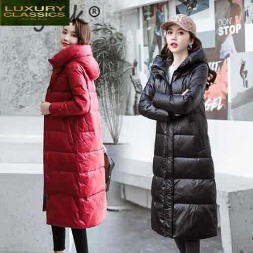 Clothes Women Winter Jacket 2021 Korean Womens Down Jacket Hooded Light Warm Duck Down Coat Female Chaqueta Mujer C8101