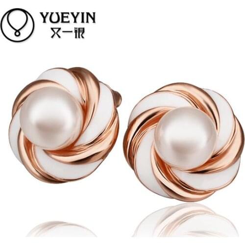 Wholesale Gold color Earrings For Women Wedding jewelry Brincos da Mulher Inlaid Stone joias ouro Frauen Ohrringe