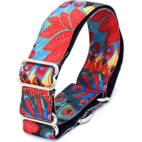 NEW Personalized Fabric Super Strong Durable Reef Dog Collar Martingale Collar Medium to Large Dog 3.75cm Wide Necklace