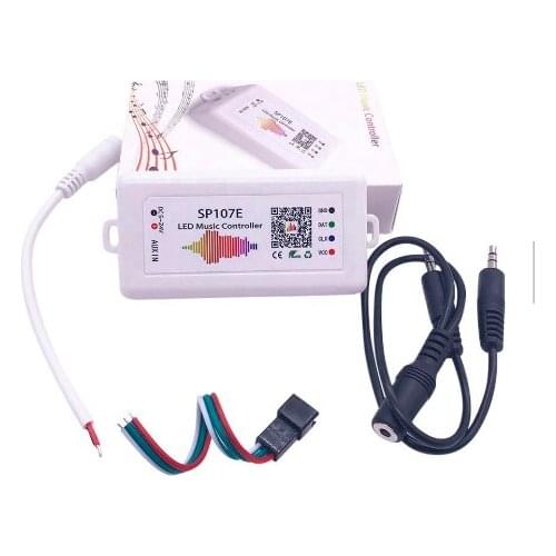 20PCS SPI led pixel RGB controller Bluetooth-compatible SP107E WS2812BWS2811SK6812 DMX512 Led Strip pixel lamp RGB/RGBW 5v-24v