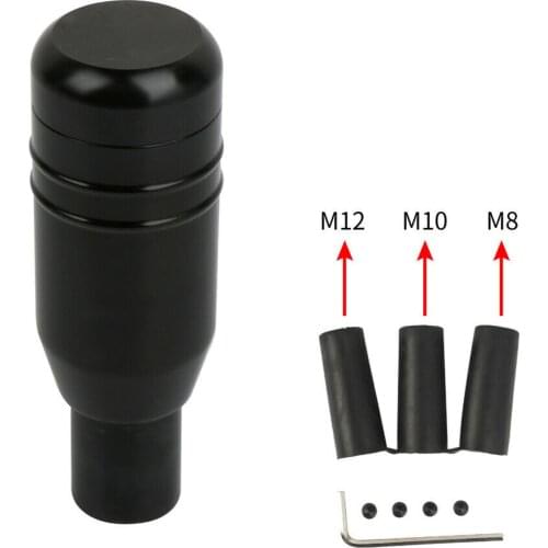 Universal Aluminum Automatic Car Black Gear Stick Shift Knob Lever Shifter Car accessories