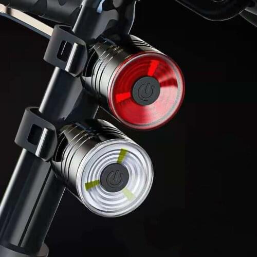 Aluminum Alloy Bicycle Lamp Battery Led Warning Light Night Riding Light Bike Tail Lights Mountain Bike Riding Equipment