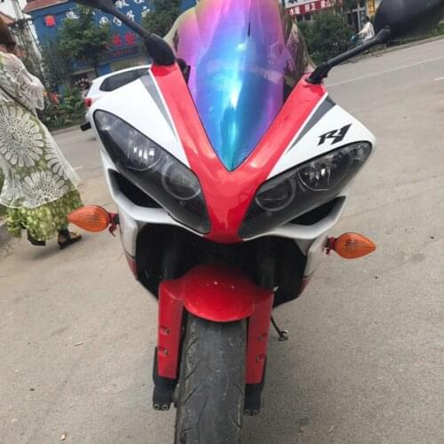 Windscreen For 2007 2008 Yamaha YZF-R1 YZF R1 1000 Wind Screen Deflectors Windshield Smoke Black Iridium