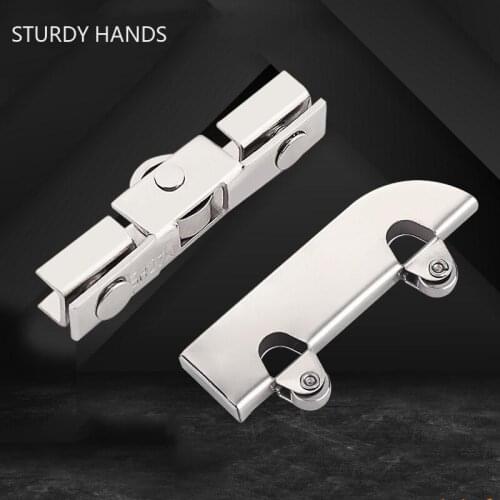 10Pcs/lot Sliding Glass Door 5mm Pulley Wheel Display Cabinet Door Stainless Steel Rollers Mobile Wheel Track Roller Accessories