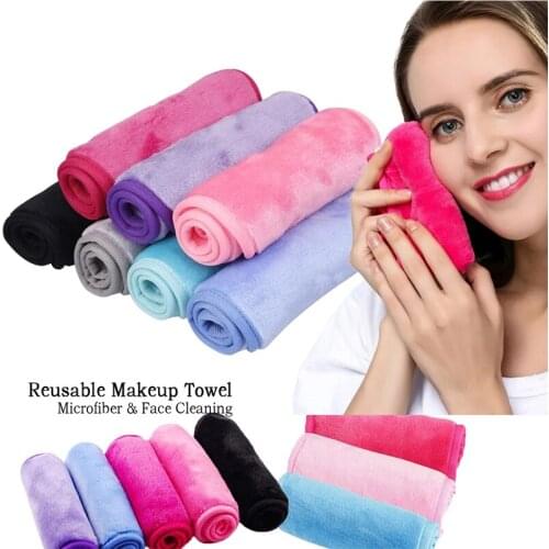 10pcs Reusable Makeup Remover Towel Facial Remover Microfiber Soft Cleaning Pads Face Care Cleansing Tool Skin Friendly