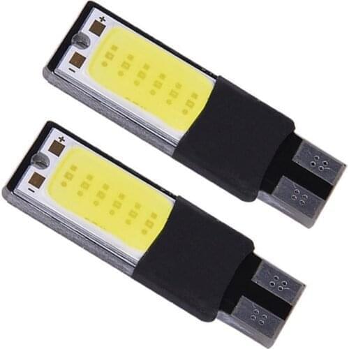 100pcs T10 W5W 194 168 COB Silica Gel Car LED Reading Clearance Light License Plate Lamp Bulb White Red Yellow Ice Blue DC12V