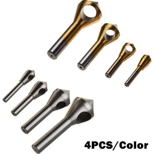 2Types 2-5/5-10/10-15/15-20mm Countersink Deburring Drill Bits HSS Hole Packer Taper Saw Cutter Chamfering Power Drilling Tools